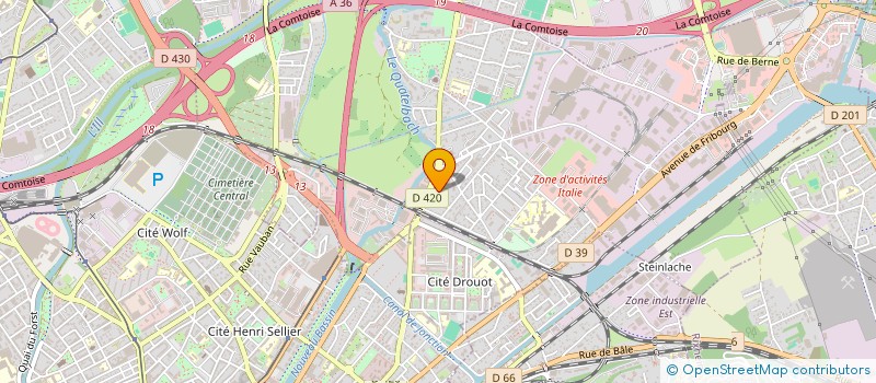 localisation de l'entreprise SCI VASANO  ILLZACH