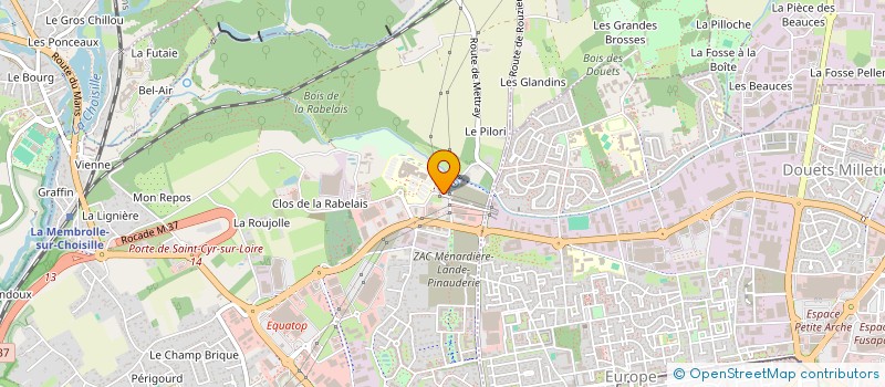 localisation de l'entreprise SCI VASCULAIRE TOURANGELLE  SAINT-CYR-SUR-LOIRE