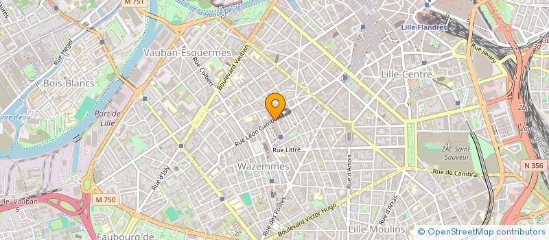 localisation de l'entreprise SCI VASE  LILLE