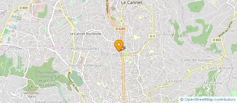 localisation de l'entreprise SCI VASSAL à LE CANNET