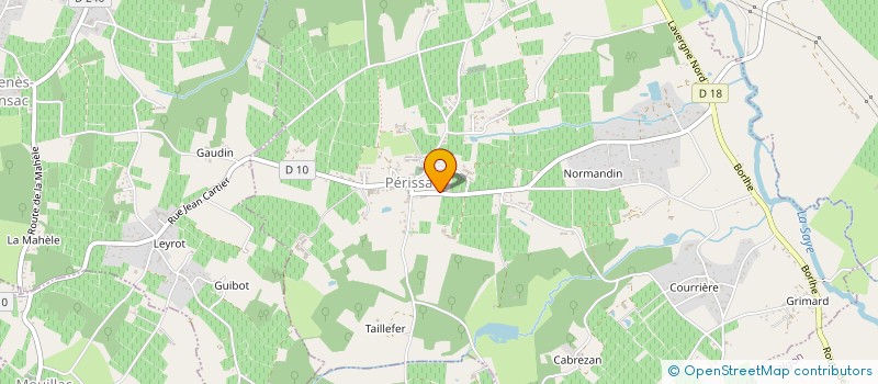 localisation de l'entreprise SCI VASSAL ET CIE  PERISSAC