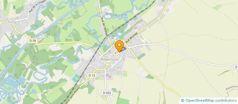 localisation de l'entreprise SCI VASSEUR 2  RIBEMONT