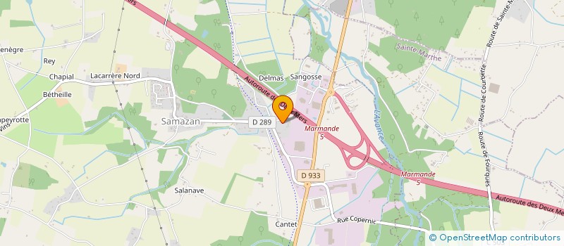 localisation de l'entreprise SCI VASSEUR IMMOBILIER  SAMAZAN