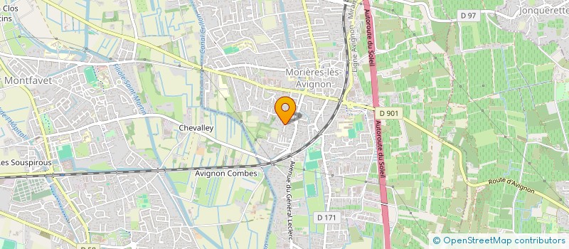 localisation de l'entreprise SCI VAST  MORIERES LES AVIGNON