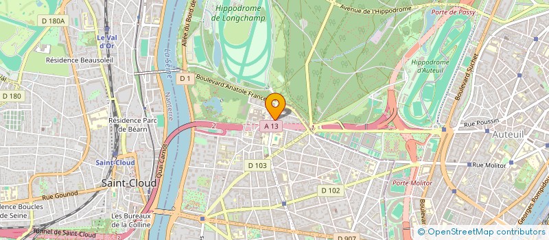 localisation de l'entreprise SCI VASTERIVAL à BOULOGNE-BILLANCOURT