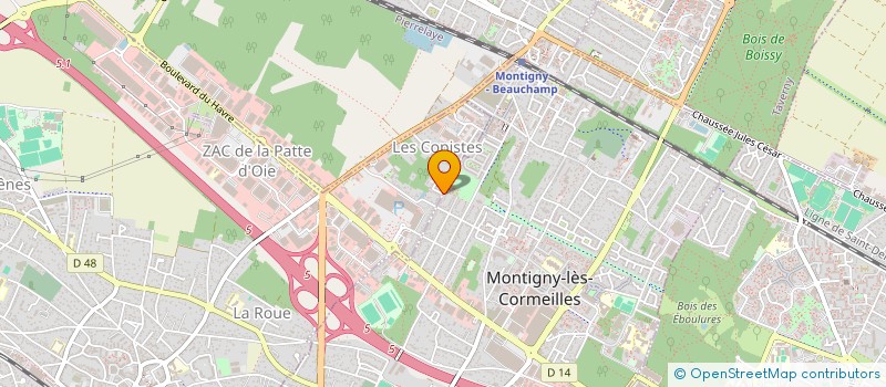 localisation de l'entreprise SCI VASUDEVA à MONTIGNY-LES-CORMEILLES
