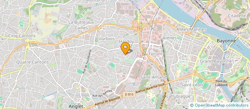 localisation de l'entreprise SCI VASY à ANGLET