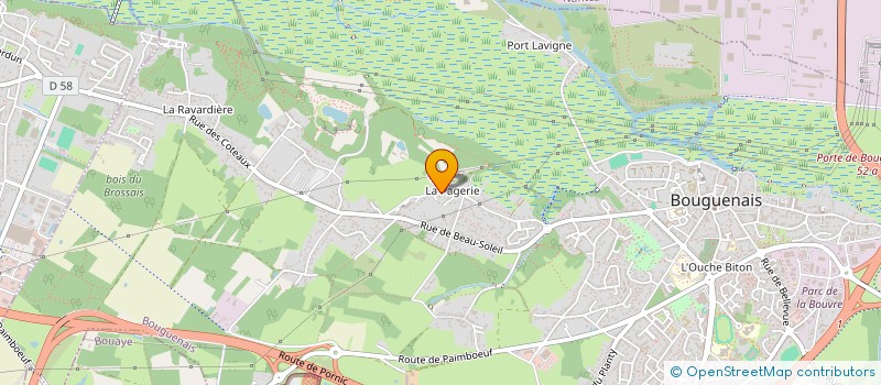 localisation de l'entreprise SCI VATIPI à BOUGUENAIS