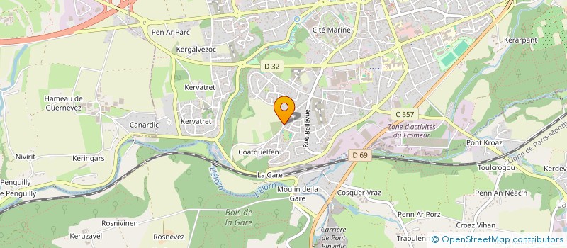 localisation de l'entreprise SCI VATOFASY  LANDIVISIAU