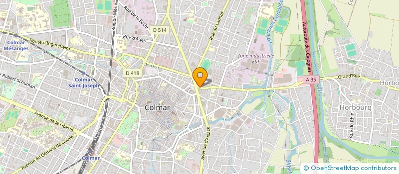 localisation de l'entreprise SCI VAUBAN  COLMAR