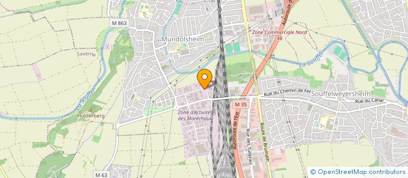 localisation de l'entreprise SCI VAUBAN  MUNDOLSHEIM