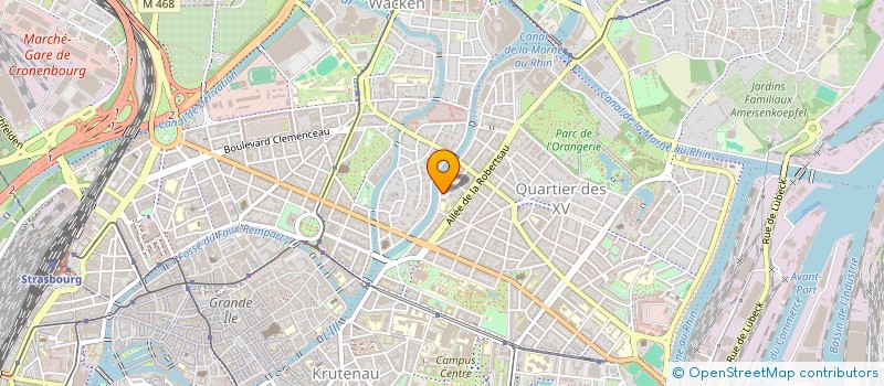 localisation de l'entreprise SCI VAUBAN à STRASBOURG
