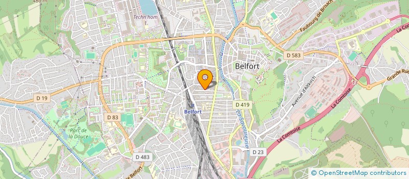localisation de l'entreprise SCI VAUBAN à BELFORT