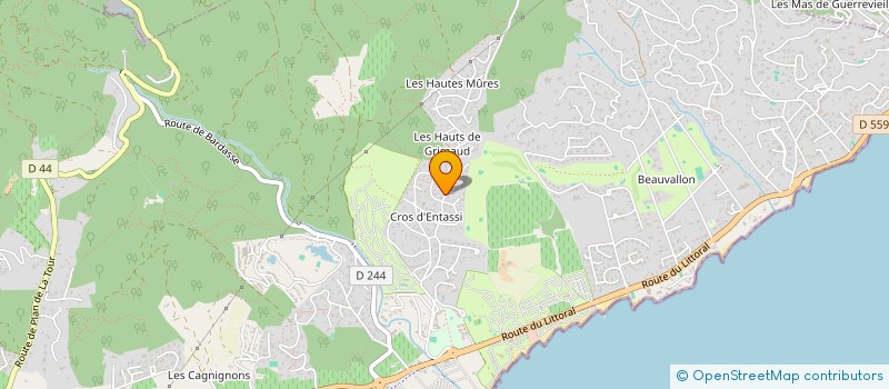 localisation de l'entreprise SCI VAUBAN à GRIMAUD