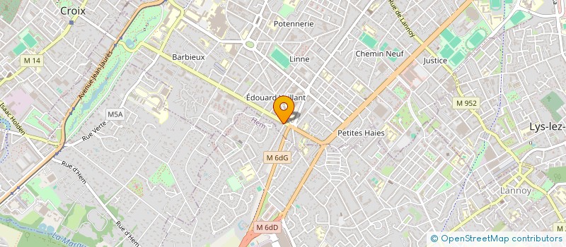 localisation de l'entreprise SCI VAUBAN  ROUBAIX