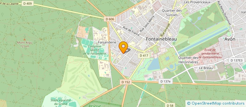 localisation de l'entreprise SCI VAUBAN  FONTAINEBLEAU