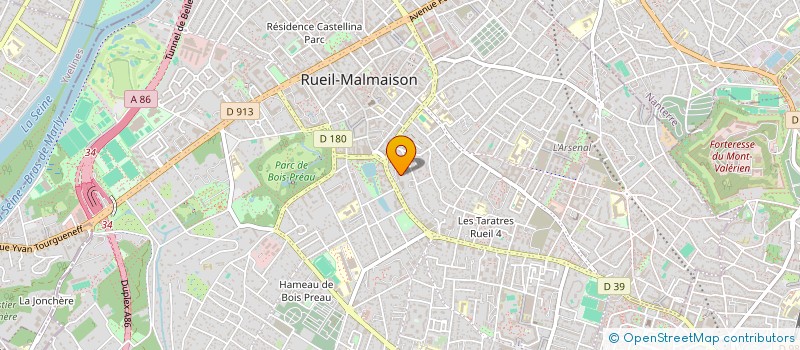 localisation de l'entreprise SCI VAUBAN à RUEIL-MALMAISON