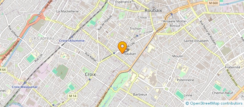 localisation de l'entreprise SCI VAUBAN  ROUBAIX