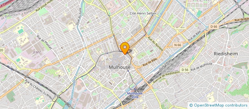 localisation de l'entreprise SCI VAUBAN  MULHOUSE