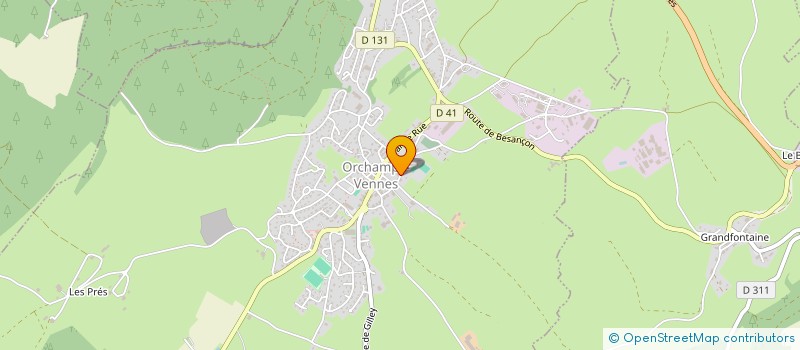 localisation de l'entreprise SCI VAUBAN  ORCHAMPS-VENNES