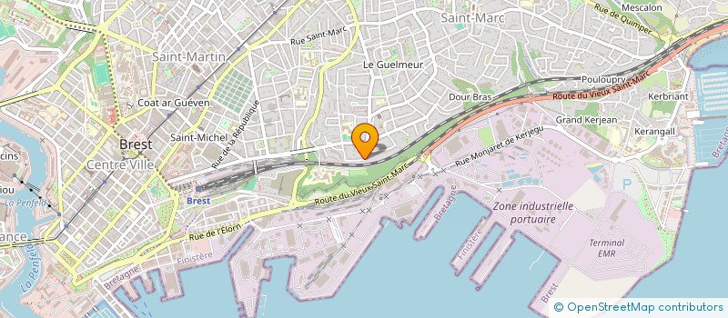 localisation de l'entreprise SCI VAUBAN  BREST