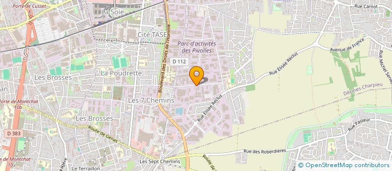 localisation de l'entreprise SCI VAUCANSON  DECINES-CHARPIEU