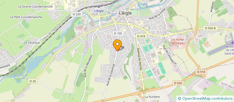 localisation de l'entreprise SCI VAUCANSON 52 à L'AIGLE