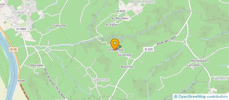 localisation de l'entreprise SCI VAUCELLES  GABARNAC