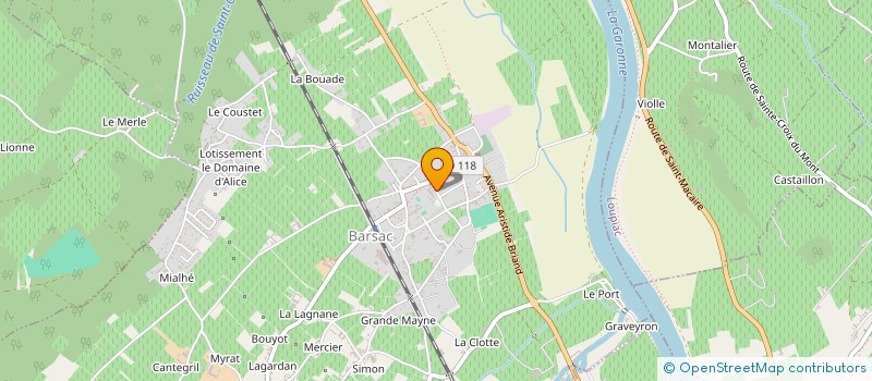 localisation de l'entreprise SCI VAUCLAIR  BARSAC