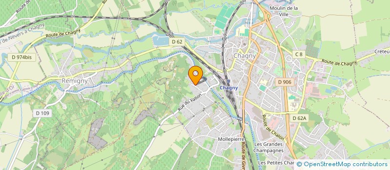 localisation de l'entreprise SCI VAUDENAY RULLY  SOULOSSE-SOUS-SAINT-ELOPHE