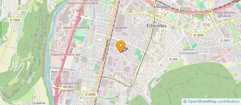 localisation de l'entreprise SCI VAUDET  ECHIROLLES