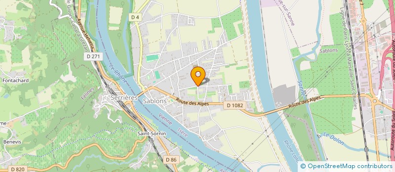 localisation de l'entreprise SCI VAUDINET  SABLONS