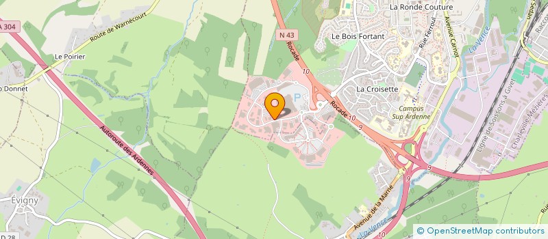localisation de l'entreprise SCI VAUDOIS à CHARLEVILLE-MEZIERES