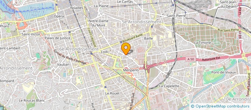 localisation de l'entreprise SCI VAUFREGES à MARSEILLE
