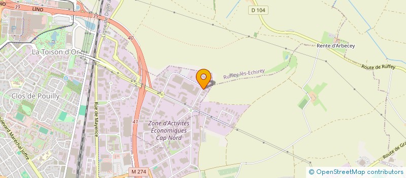 localisation de l'entreprise SCI VAUFREY à DIJON