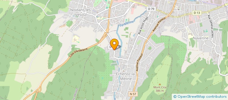 localisation de l'entreprise SCI VAUGE à ECHENOZ-LA-MELINE
