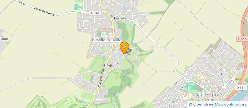 localisation de l'entreprise SCI VAUGIRARD  BIEVILLE-BEUVILLE