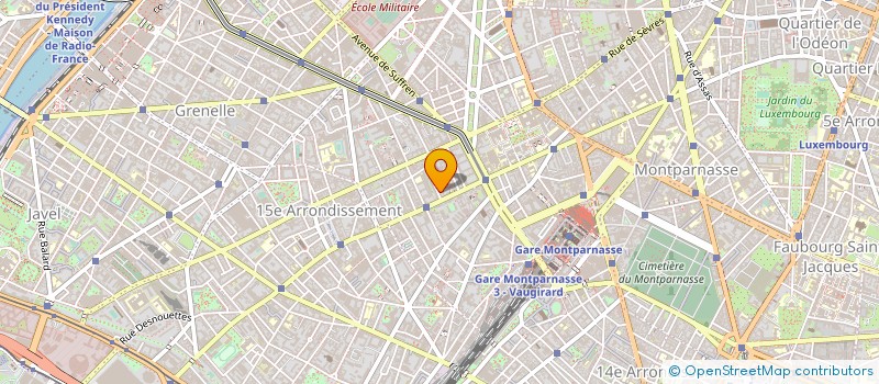 localisation de l'entreprise SCI VAUGIRARD LECOURBE à PARIS
