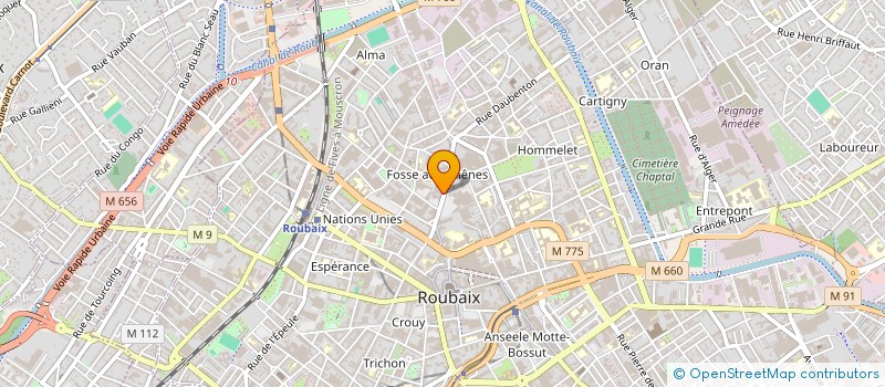 localisation de l'entreprise SCI VAUGIRARD PASTEUR  ROUBAIX