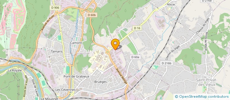 localisation de l'entreprise SCI VAUGRAN  ALES