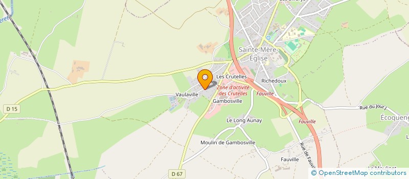 localisation de l'entreprise SCI VAULAVILLE  SAINTE-MERE-EGLISE