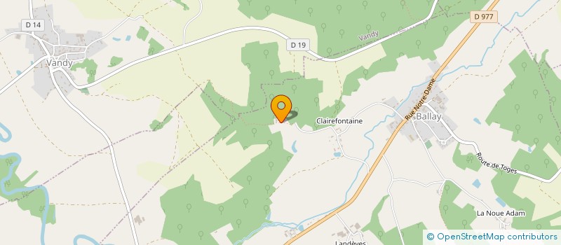 localisation de l'entreprise SCI VAULOYER  BALLAY