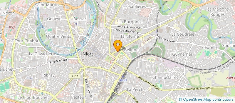 localisation de l'entreprise SCI VAUMORIN MDC  NIORT