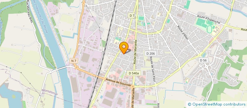 localisation de l'entreprise SCI VAUNEC à MONTELIMAR