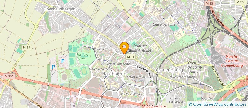 localisation de l'entreprise SCI VAUQUELIN à STRASBOURG