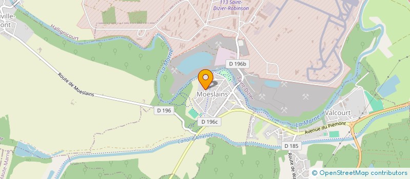 localisation de l'entreprise SCI VAUTRIN  MOESLAINS