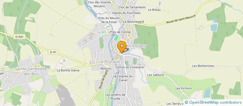 localisation de l'entreprise SCI VAUVERT à CHATILLON-COLIGNY