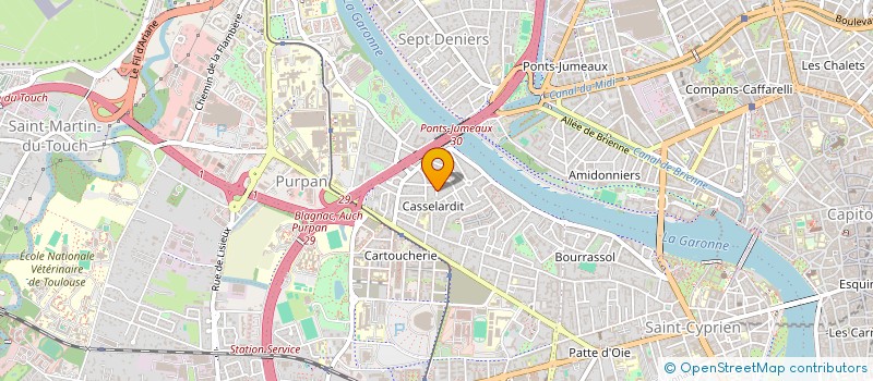 localisation de l'entreprise SCI VAUX à TOULOUSE