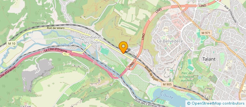 localisation de l'entreprise SCI VAUX BRUNS  PLOMBIERES-LES-DIJON