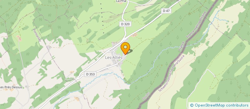 localisation de l'entreprise SCI VAV  LES ALLIES